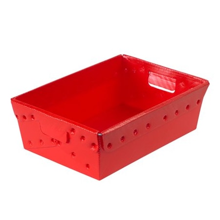 Bsc Preferred 18 x 13 x 6'' Red Space Age Totes, 6PK BUY00030847